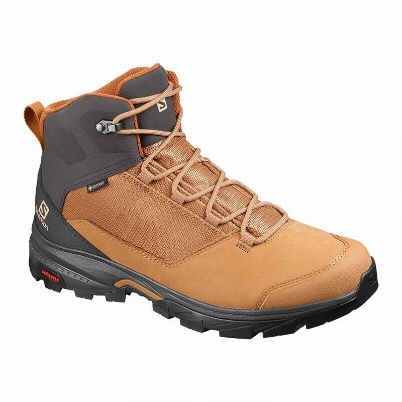 Salomon Singapore Mens Hiking Boots - OUTWARD GORE-TEX Brown | 79046-VHLG